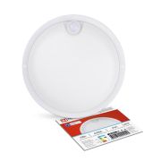 Светильник светодиодный СПП ИД-1065-КРУГ 10Вт 6500К IP65 900лм 140мм герметичный с инфракрасным датчиком IN HOME 4690612044040