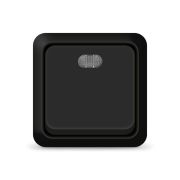Выключатель 1-кл. ОП Олимп 10А IP20 с подсветкой черн. Universal 2212