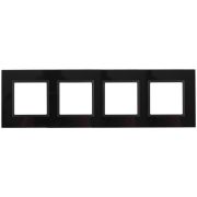 Рамка 4-м 14-5104-05 стекло Elegance черный+антрацит ЭРА Б0034528