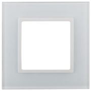 Рамка 1-м 14-5101-01 стекло Elegance бел.+бел. Эра Б0059166