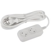 Удлинитель 2х5м без заземл. ПВС 2х0.75 UDL-10-250 Greenline Эра Б0065044