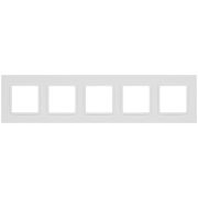 Рамка 5-м Elegance 14-5015-01М Classic для розеток и выключателей матов. бел. Эра Б0065830