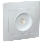 Розетка телефонная 1-м СП Кварта РТ10-КБ IP20 бел. GENERICA ETK10-K01-DM