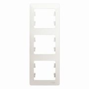 Рамка 3-м Glossa вертикал. перламутр SE GSL000607