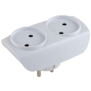 Разветвитель 2-м без заземл. 16А IP20 SP-2-W бел. Эра C0045520