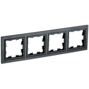 Рамка 4-м BRITE РУ-4-БрЧ черн. IEK BR-M42-K02