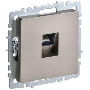 Розетка компьютерная двойн. СП RJ45 кат.5E BRITE РК10-2-БрШ механизм шампань IEK BR-K20-1-K37