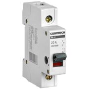 Выключатель нагрузки (мини-рубильник) 1п 20А ВН-32 GENERICA MNV15-1-020