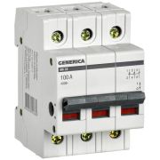 Выключатель нагрузки (мини-рубильник) 3п 100А ВН-32 GENERICA MNV15-3-100